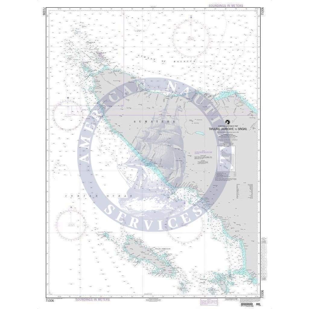 NGA Nautical Chart 71006: Tanjung Jamboaye to Singkil