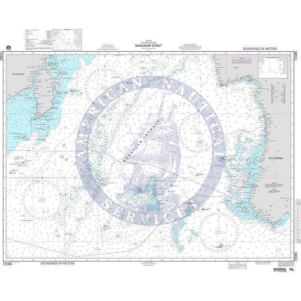 NGA Nautical Chart 72085: Makassar Strait-Southern Portion