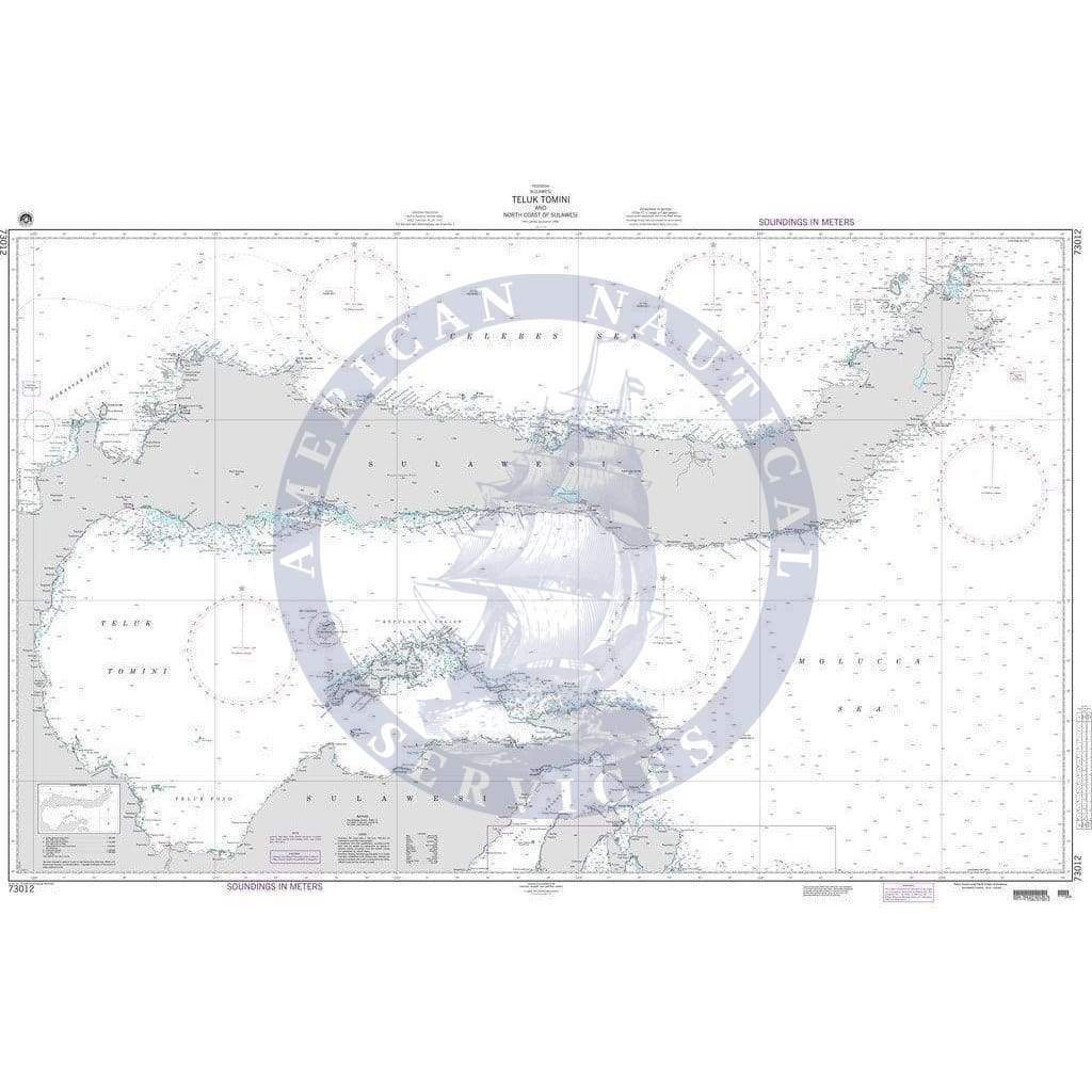 NGA Nautical Chart 73012: Teluk Tomini and North Coast of Sulawesi