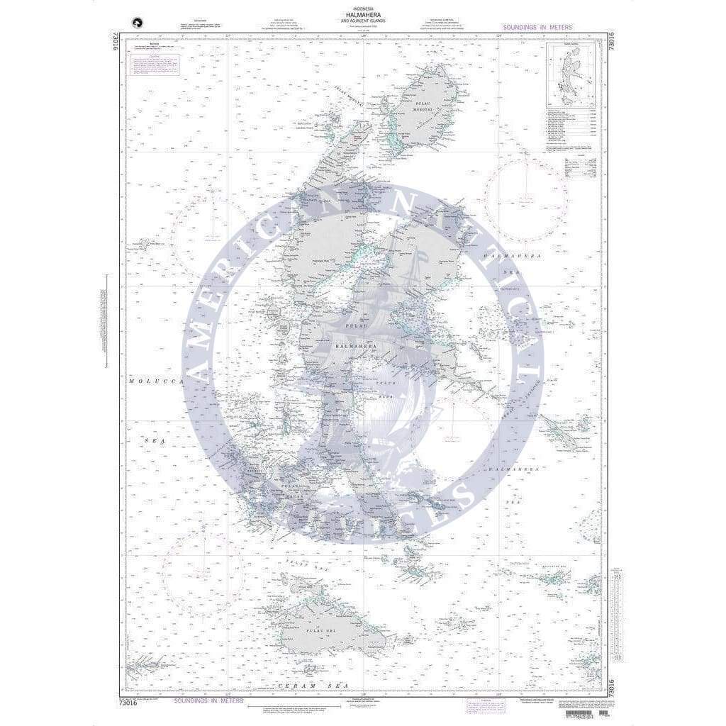 NGA Nautical Chart 73016: Halmahera and Adjacent Islands