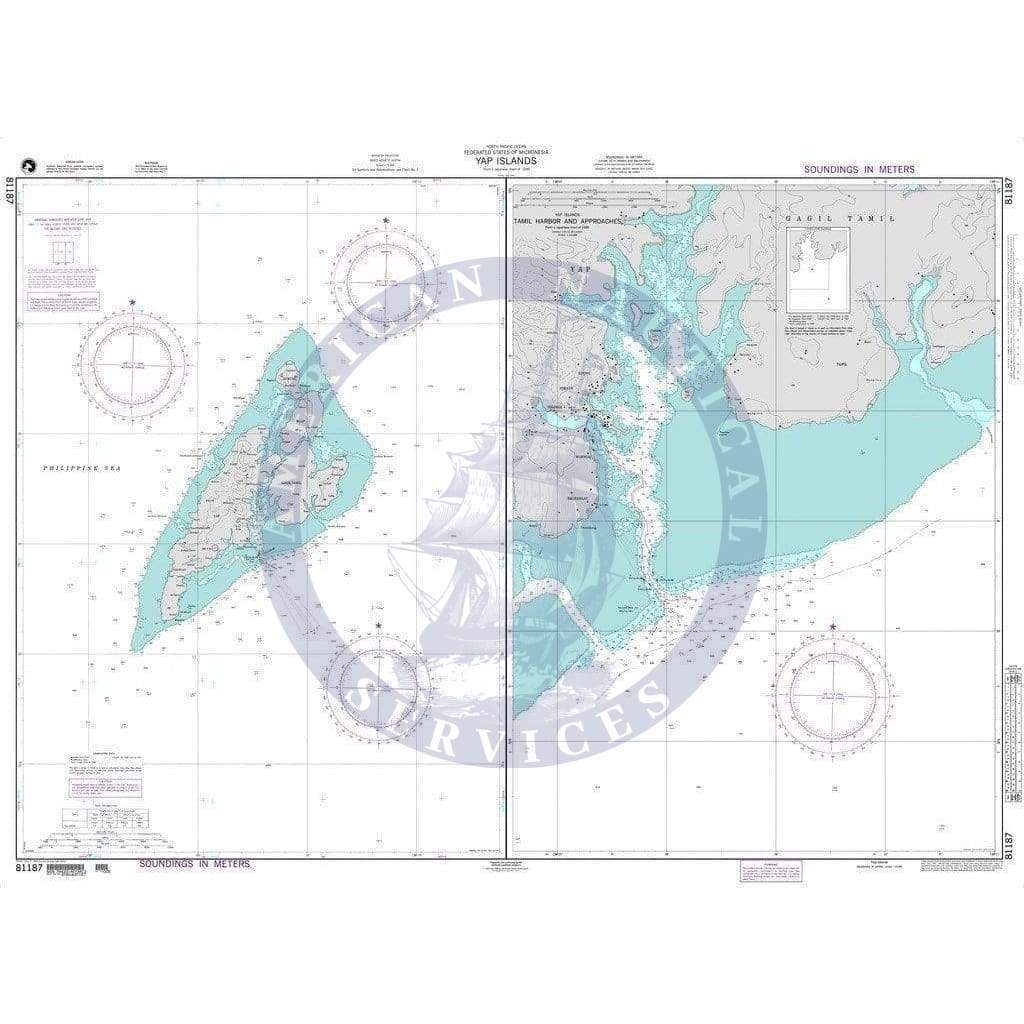 NGA Nautical Chart 81187: Yap Islands (Caroline Islands)
