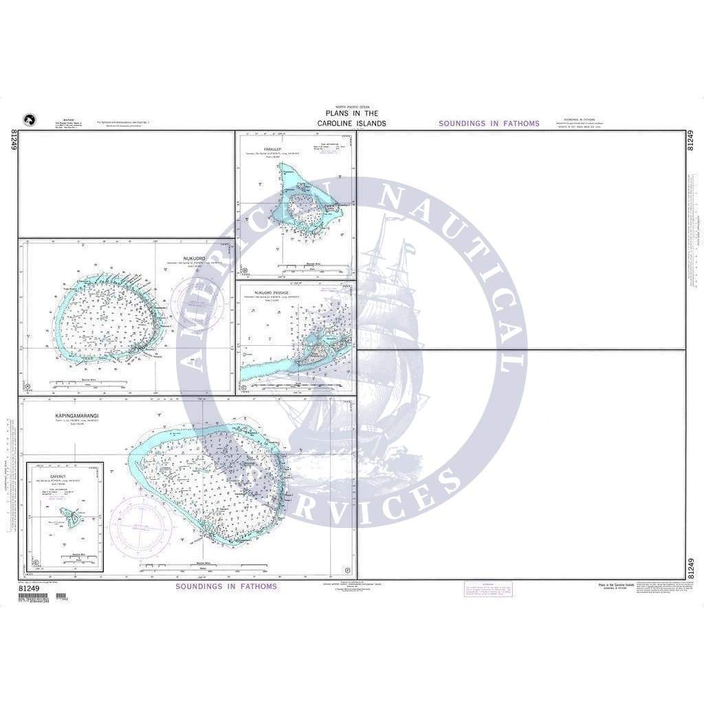 NGA Nautical Chart 81249: Plans in the Caroline Islands A. Nukuoro