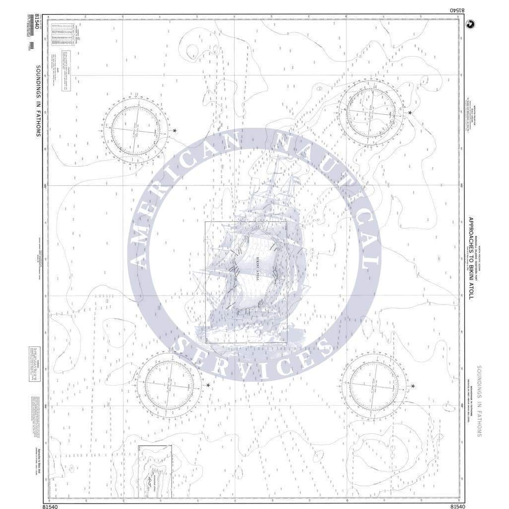 NGA Nautical Chart 81540: Approaches to Bikini Atoll