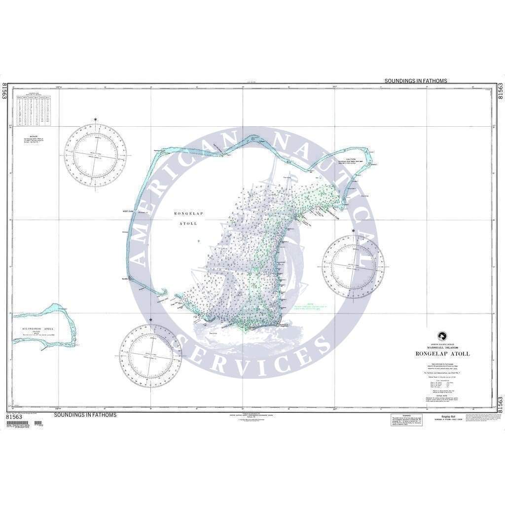 NGA Nautical Chart 81563: Rongelap Atoll (Marshall Islands)