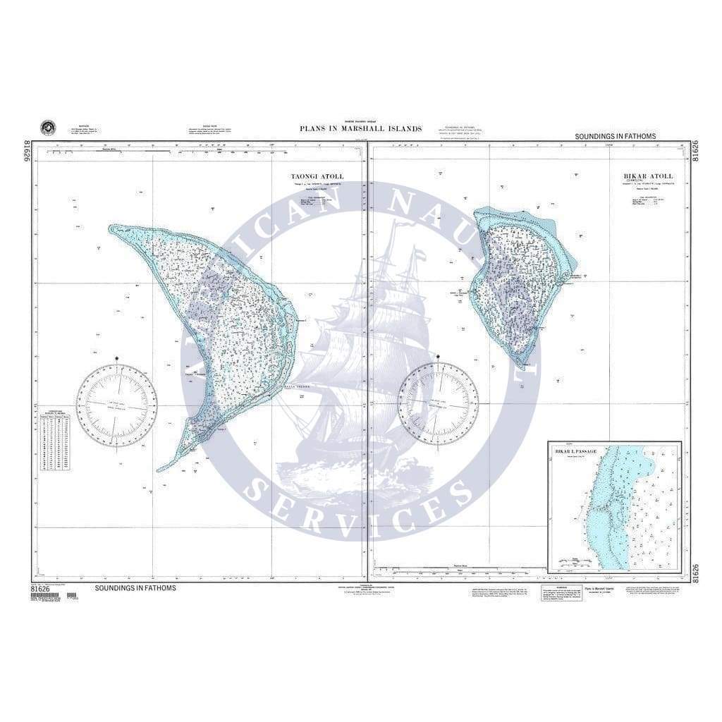 NGA Nautical Chart 81626: Plans in Marshall Islands Taongi Atoll