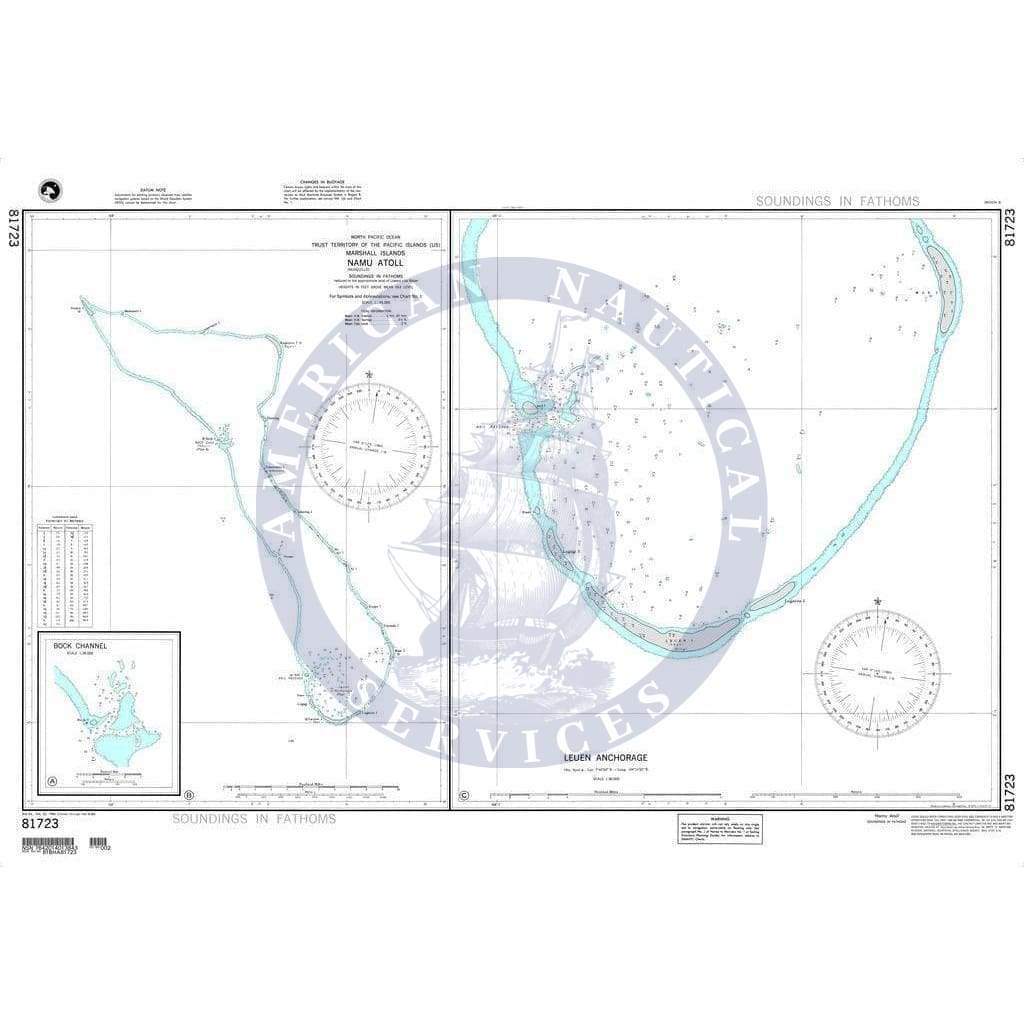 NGA Nautical Chart 81723: Namu (Musquillo) Atoll (Marshall Islands)