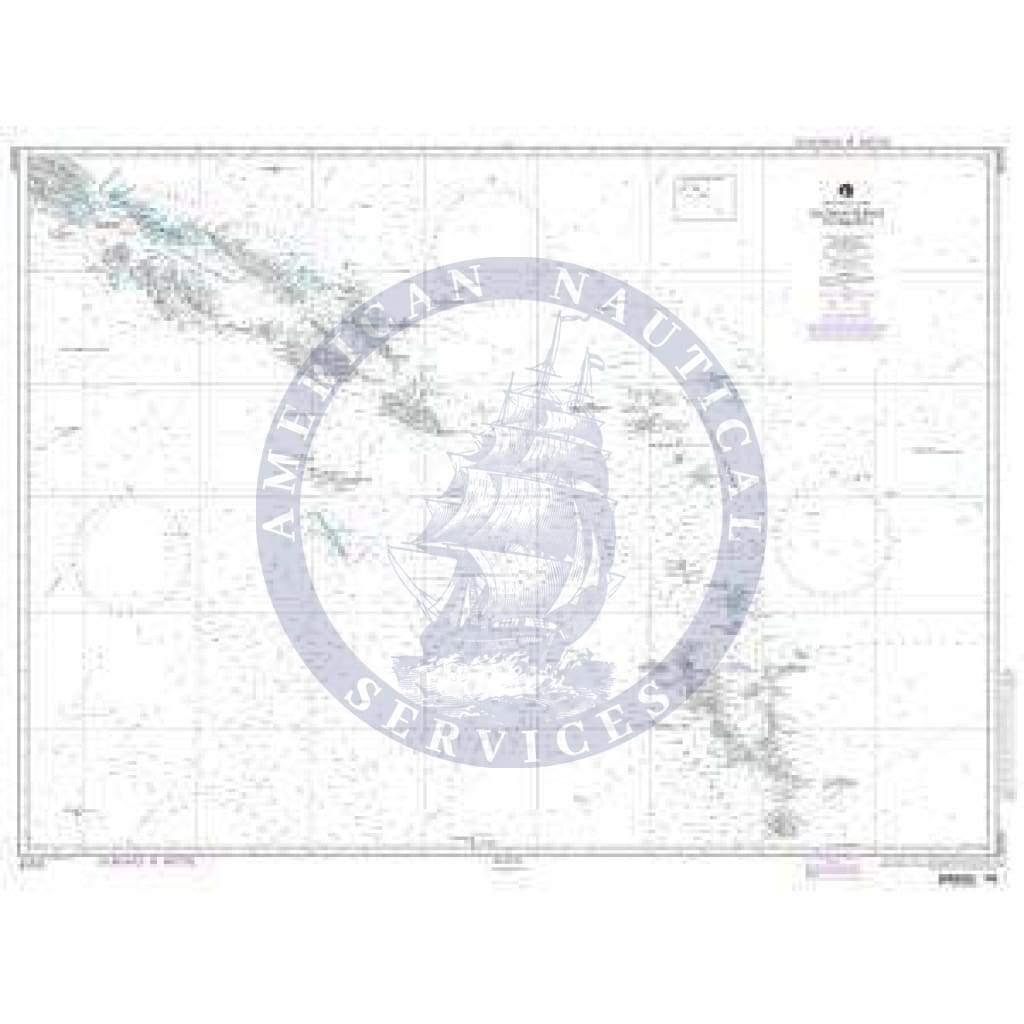 NGA Nautical Chart 82020: Solomon Islands to Vanuatu