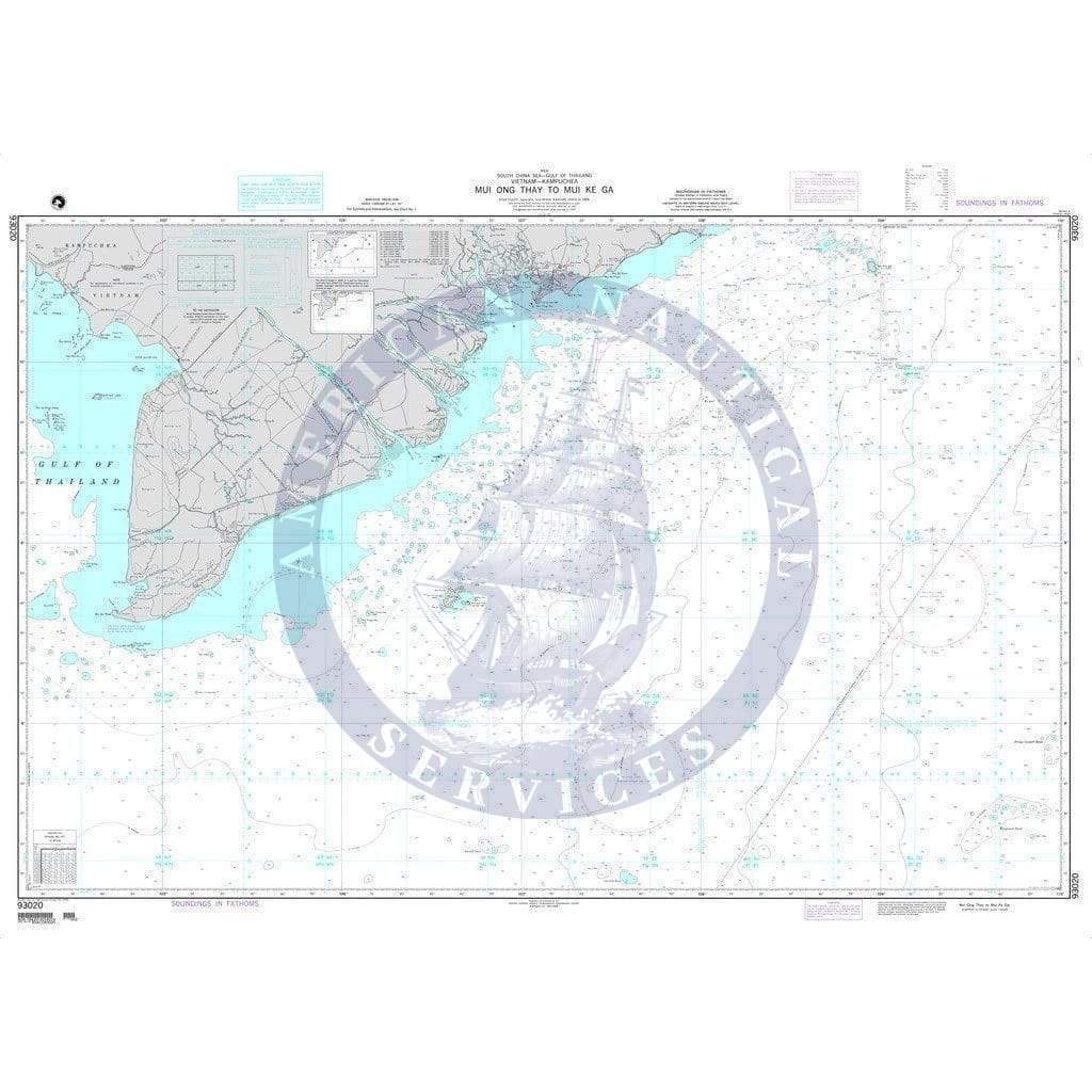 NGA Nautical Chart 93020: Mui Ong Thay to Mui Ke Ga (OMEGA)