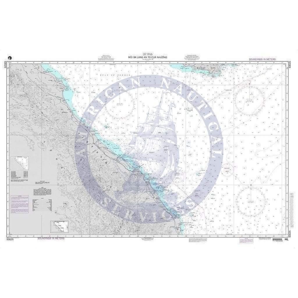 NGA Nautical Chart 93025: Mui Ba Lang An to Cua Nhuong