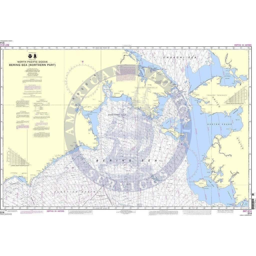 NOAA Nautical Chart 514: Bering Sea Northern Part