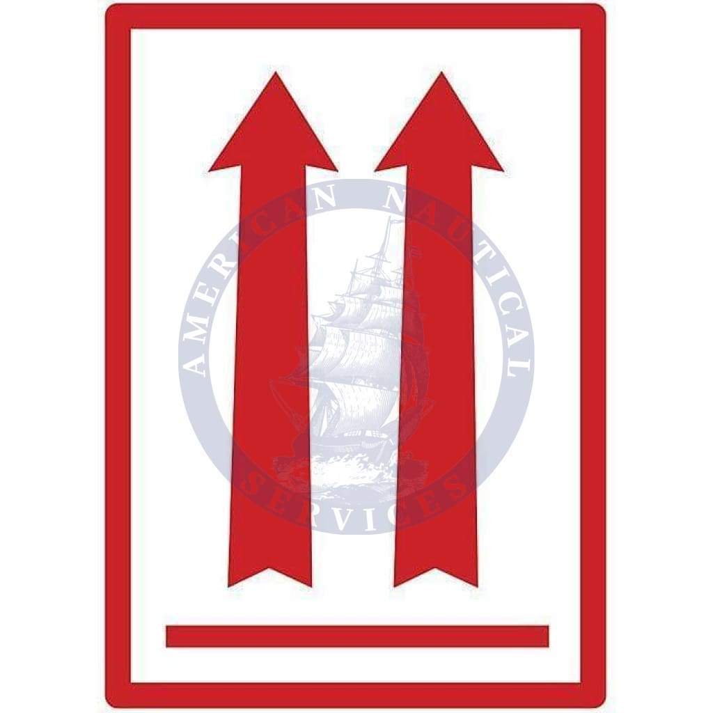 Orientation Arrows 3 x 4 - Red (Roll of 500)