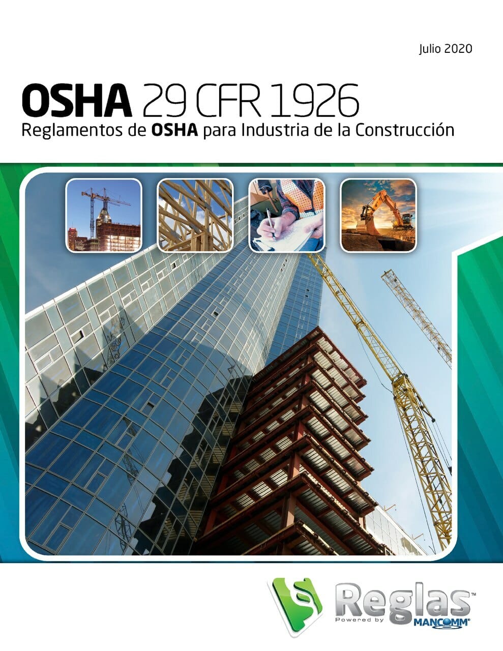 OSHA 29 CFR 1926 Reglamentos de OSHA para Industria de la Construccion, July 2020 Spanish Edition