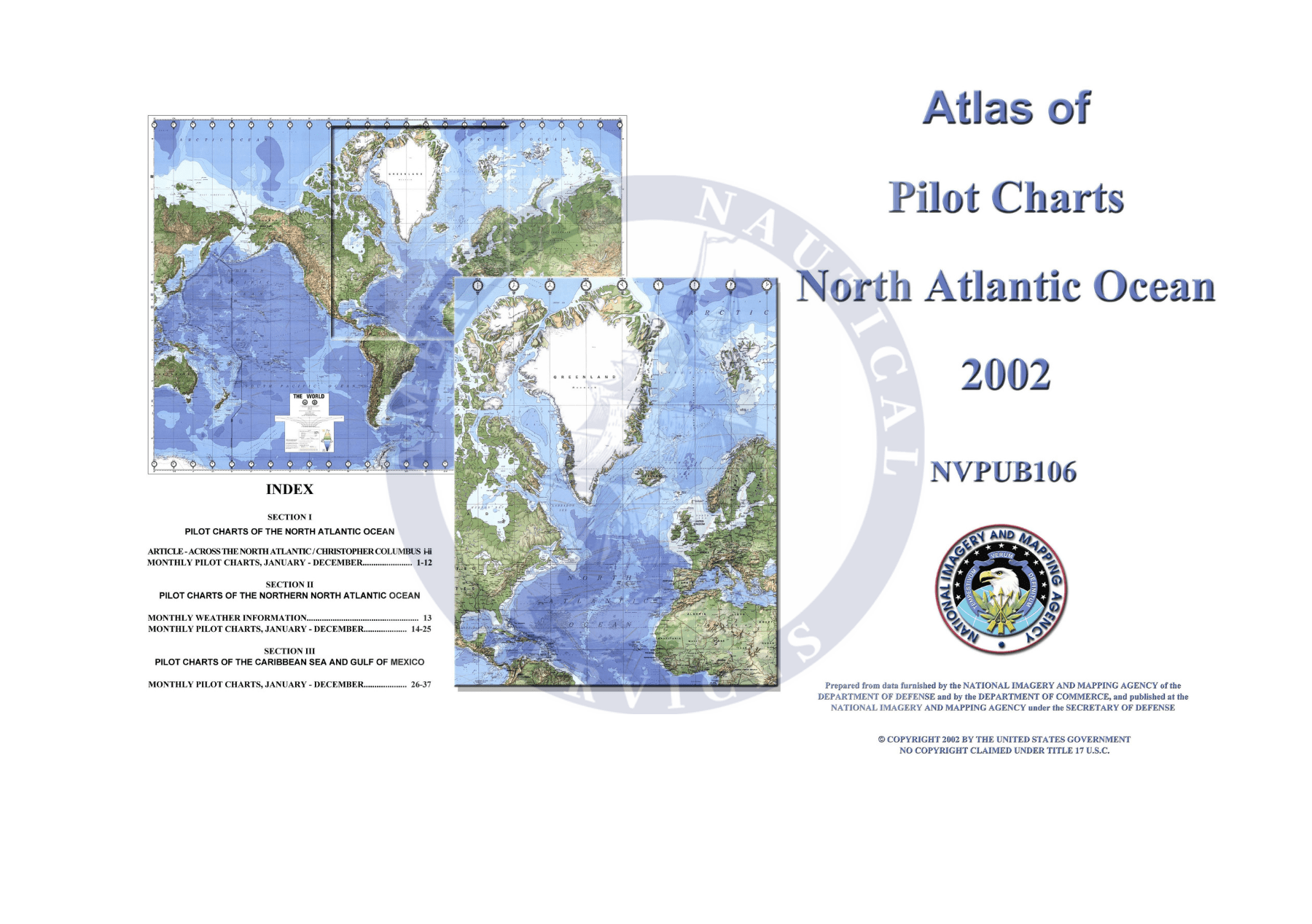 Pilot Atlas Pub. 106 - North Atlantic Ocean