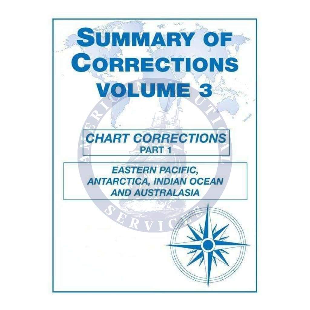 Summary of Corrections Vol.3 E. Pacific, Antartica, Indian Ocean, and Australia, 2018 Edition