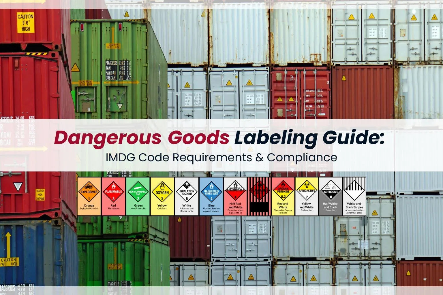 Dangerous Goods Labeling: IMDG Code Requirements Guide - Amnautical