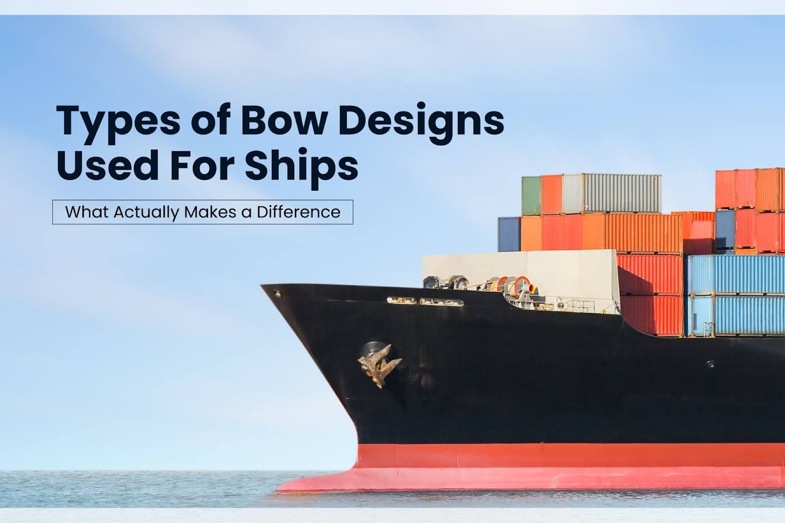 Ship Bow Designs Explained | Naval Architecture Guide - Amnautical