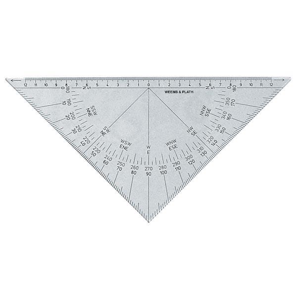 Triangular Geometry Protractor Protractor Triangles & Course Plotters - Amnautical