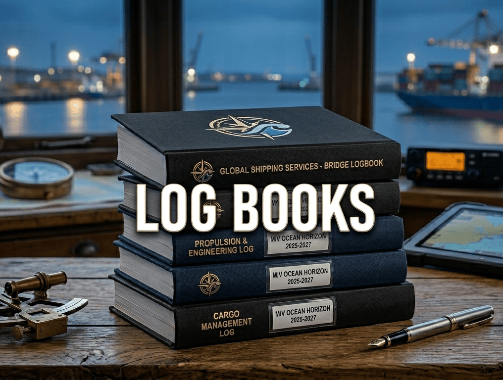 Bridge Log Books | Oil Record Books | Garbage Record Books - Amnautical