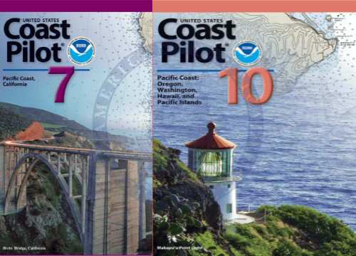 2022 U.S. Coast Pilot 7 & 10: Pacific Coast Book Set, 2023 Edition