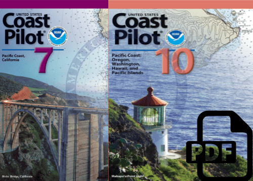 2022 U.S. Coast Pilot 7 & 10: Pacific Coast Book Set, 2023 Edition