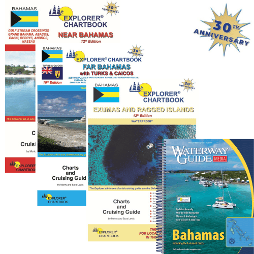 2025 Explorer Chartbooks With 2026 Bahamas Cruising Guide Bundle - Navigate the Bahamas Islands
