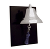 6" Chrome Bell Mounted on Black Plaque (Weems & Plath EN6000C)
