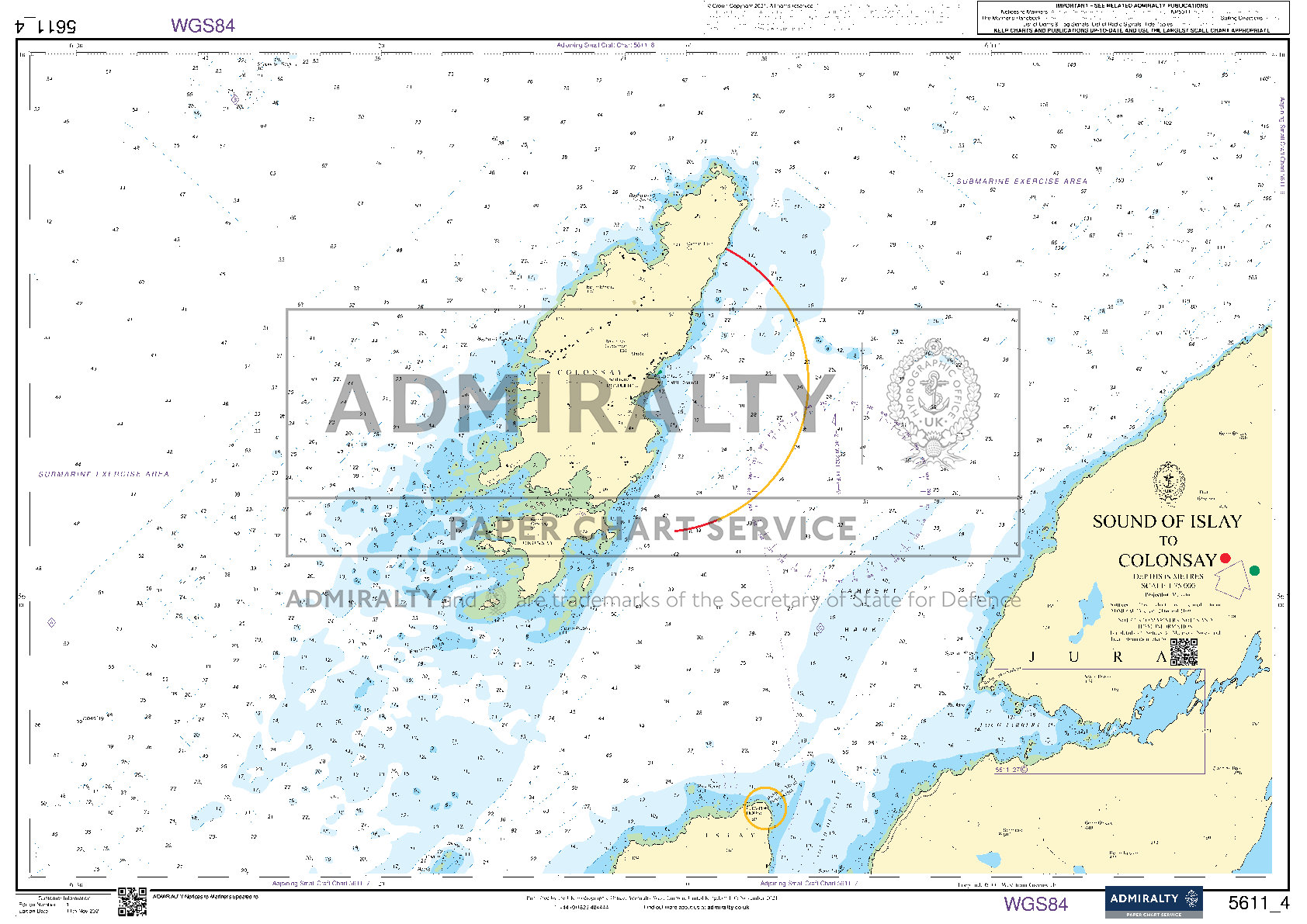 ADMIRALTY Leisure Chart Folio:  West Coast of Scotland, Mull of Kintyre to Point of Ardnamurchan (SC5611)