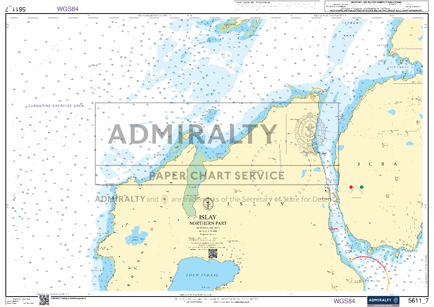 ADMIRALTY Leisure Chart Folio:  West Coast of Scotland, Mull of Kintyre to Point of Ardnamurchan (SC5611)