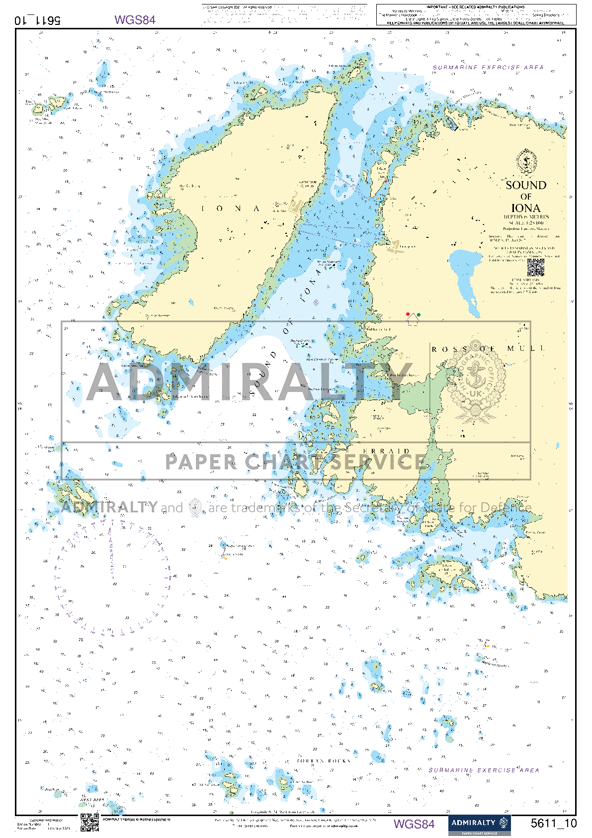 ADMIRALTY Leisure Chart Folio:  West Coast of Scotland, Mull of Kintyre to Point of Ardnamurchan (SC5611)