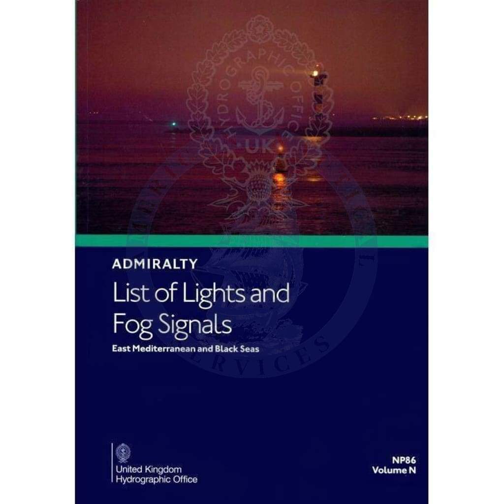 Admiralty List of Lights & Fog Signals (ALL) Vol. N: East Mediterranean and Black Seas (NP86), 4th Edition 2023