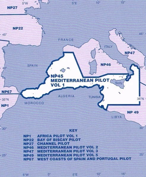 Admiralty Sailing Directions: Mediterranean Pilot Vol. 1 (NP45), 18th Edition 2024