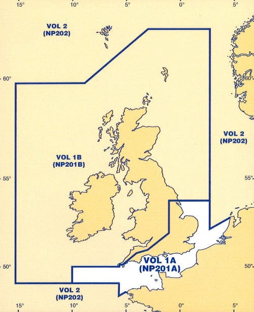 Admiralty Tide Tables (ATT) Volume 1A, United Kingdom English Channel to River Humber (NP201A)
