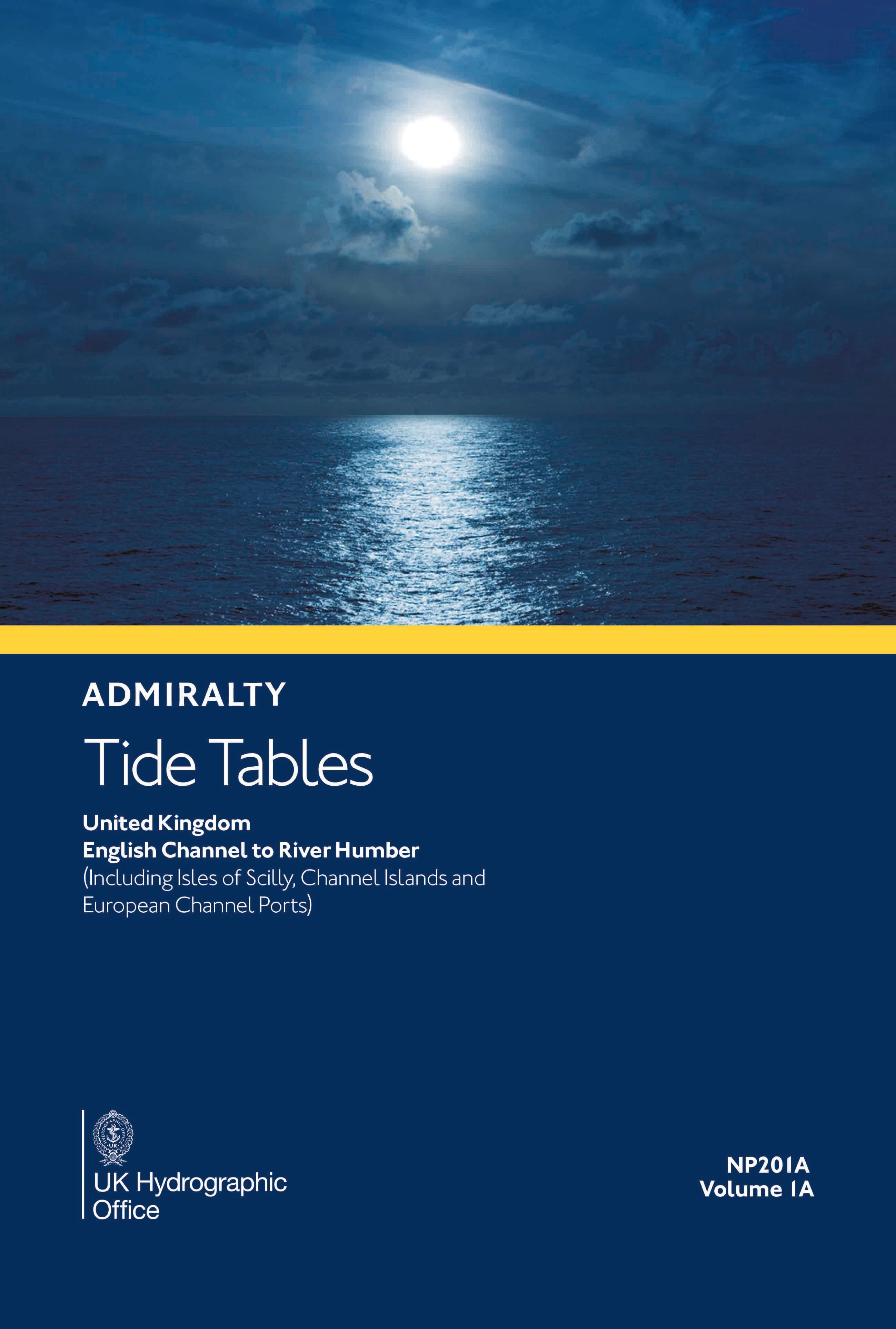 Admiralty Tide Tables (ATT) Volume 1A, United Kingdom English Channel to River Humber (NP201A)