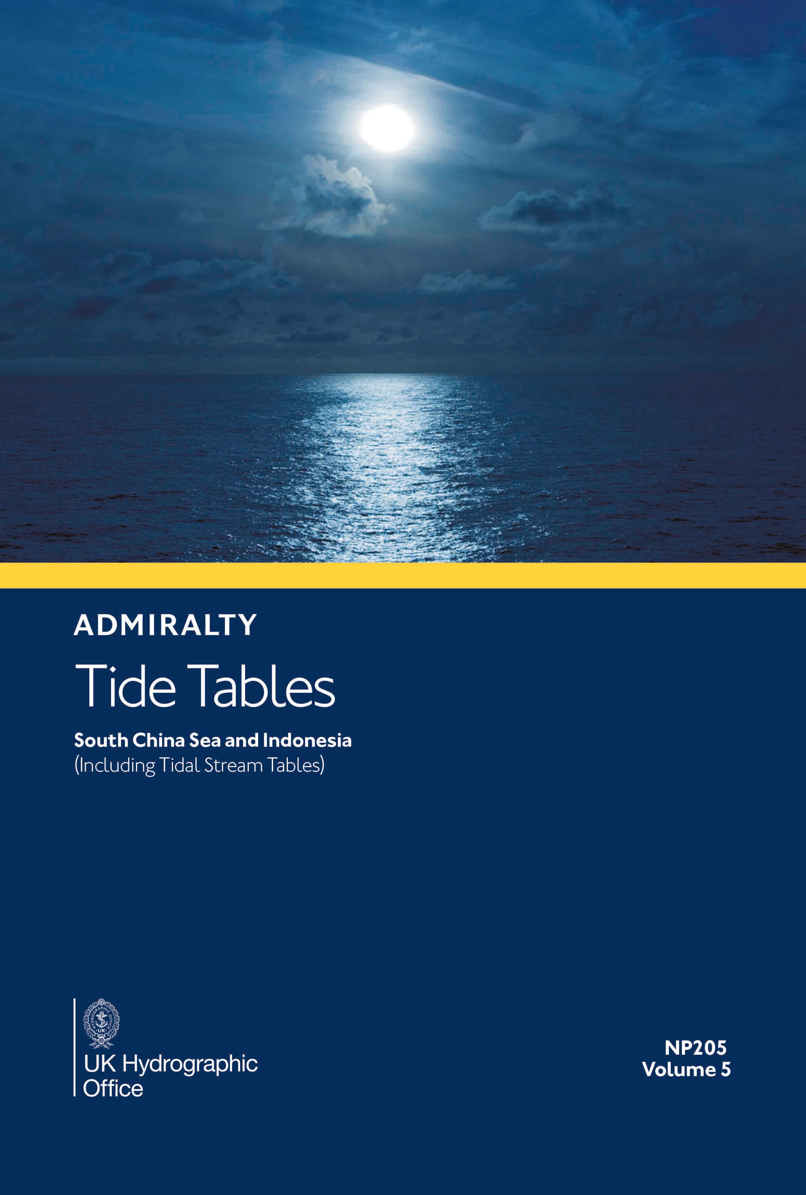 Admiralty Tide Tables (ATT) Volume 5, South China Sea and Indonesia (including Tidal Stream Tables) (NP205)