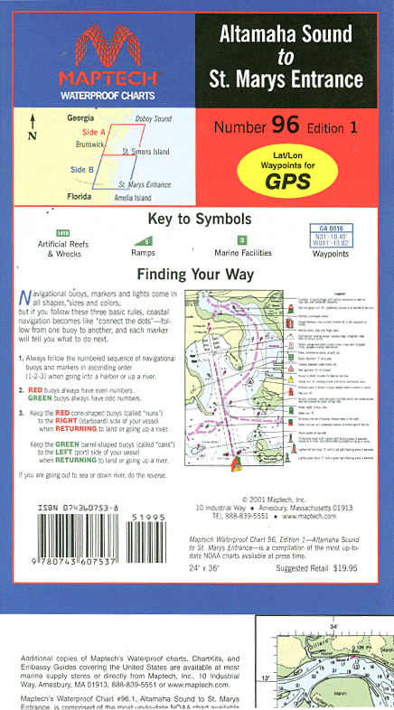 Altamaha Sound to St. Mary's Entrance Waterproof Chart, 1st Edition