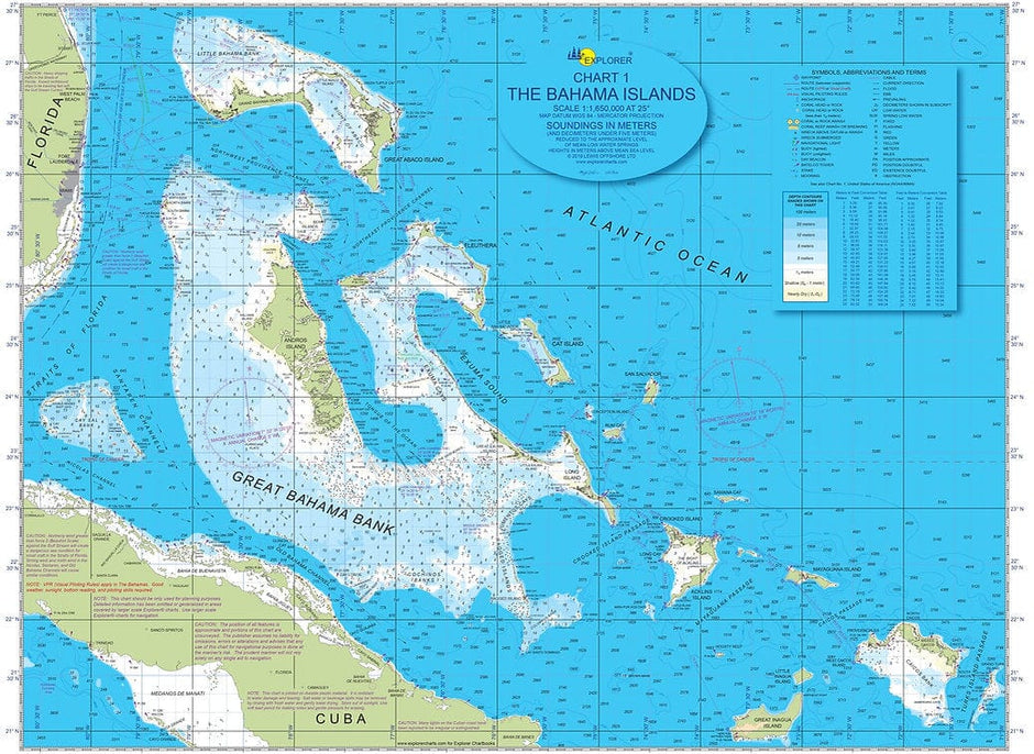 Bahamas Overview Chart - 2024 Edition - Amnautical