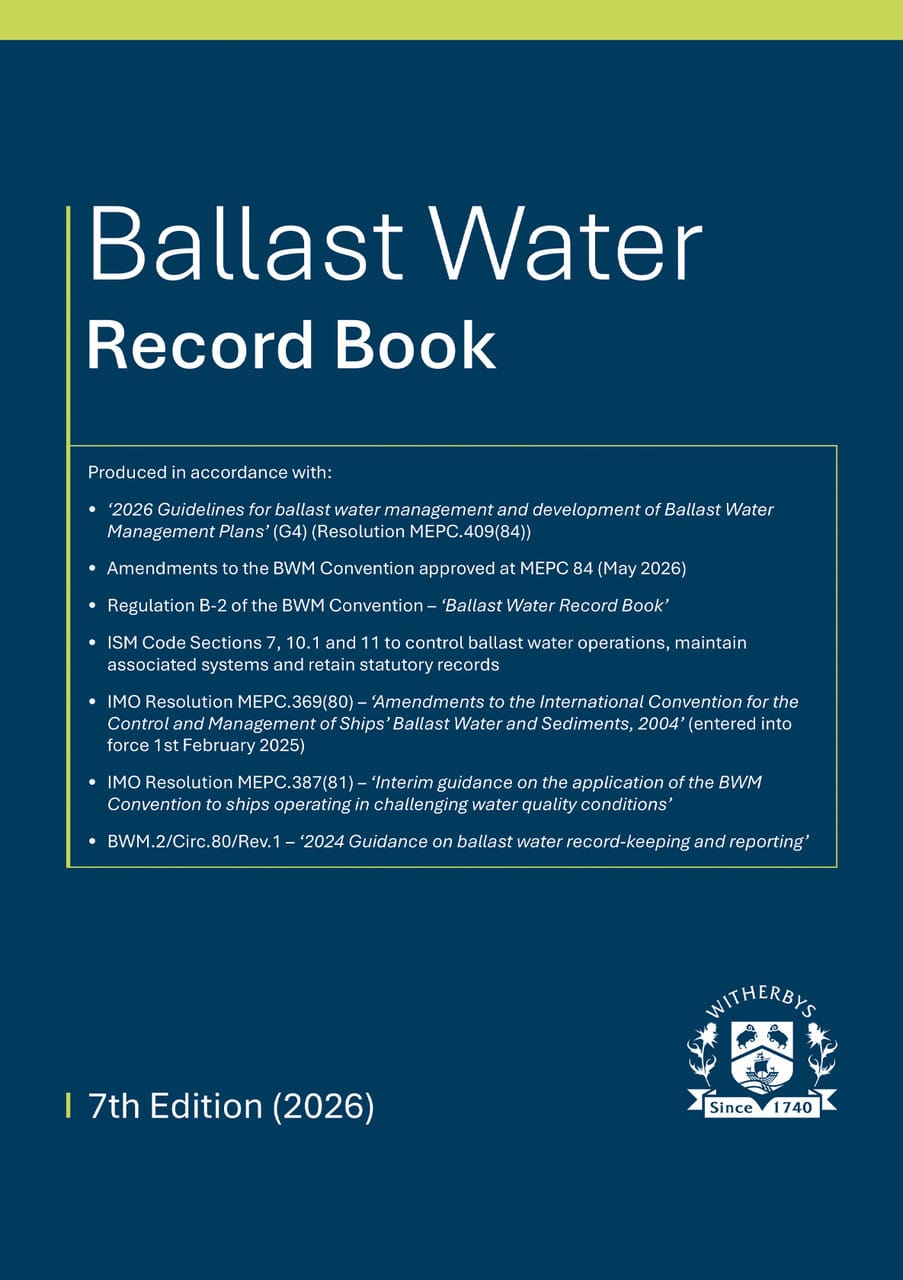 Ballast Water Record Book, 7th Edition 2026