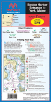 Boston Harbor Entrance to York ME Waterproof Chart, 5th Edition