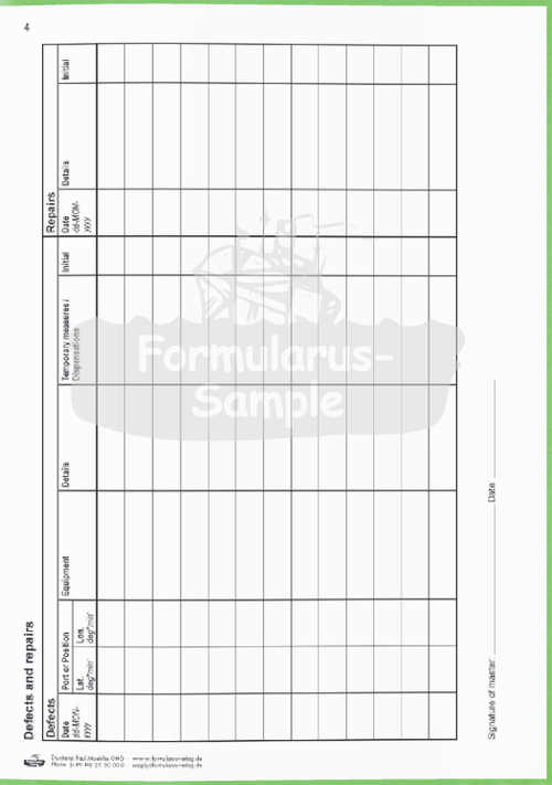 Bridge Maintenance Logbook - Amnautical