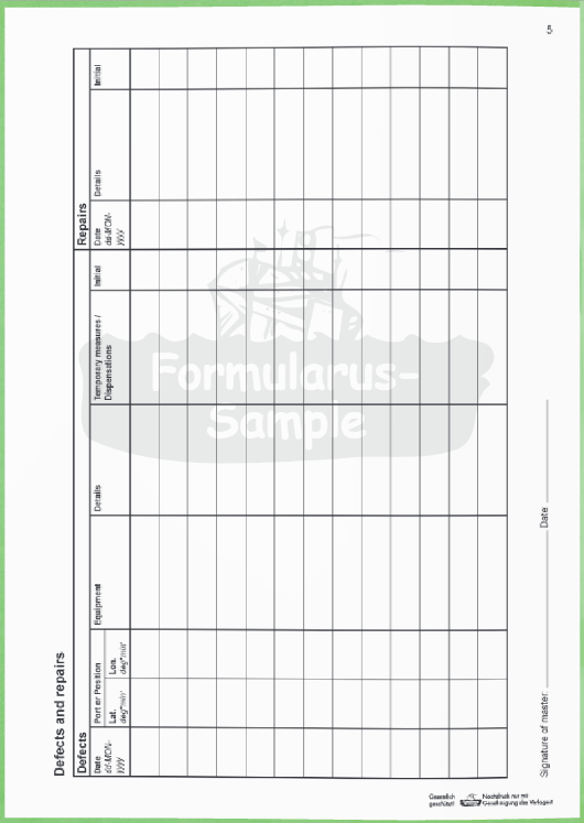 Bridge Maintenance Logbook