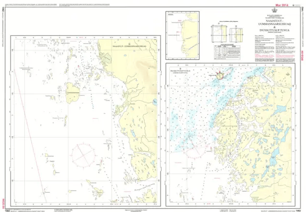 British Admiralty Nautical Chart  1462: Harbours on the North and East Coasts of Scotland