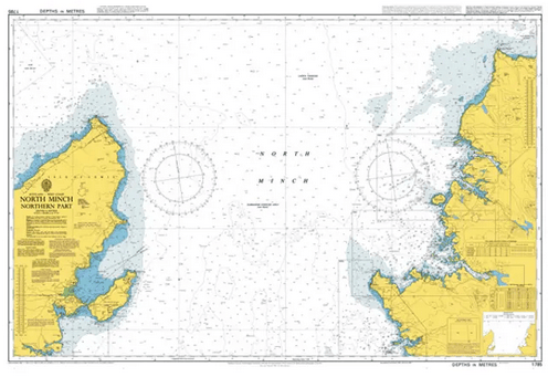 British Admiralty Nautical Chart 1785: Scotland - West Coast, North Minch - Northern Part