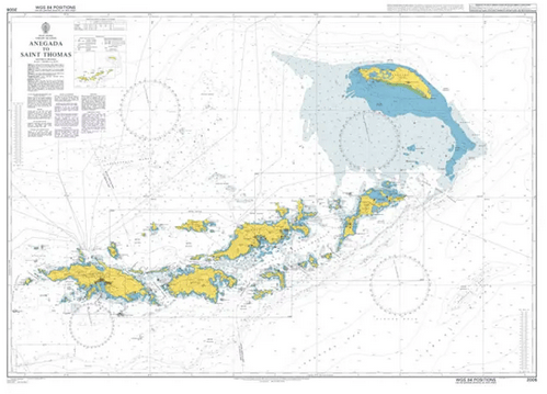British Admiralty Nautical Chart 2006: West Indies, Virgin Islands, Anegada to Saint Thomas