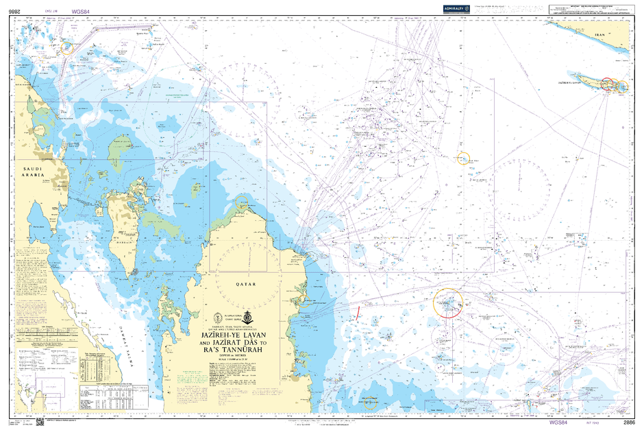 British Admiralty Nautical Chart 2886 | BA2886 | UKHO Nautical Chart ...