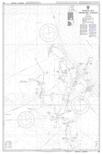 British Admiralty Nautical Chart  295: North Sea Offshore Charts Sheet 1