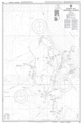 British Admiralty Nautical Chart 295: North Sea Offshore Charts ...