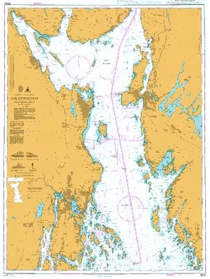 British Admiralty Nautical Chart  3500: Norway – South Coast, Oslofjorden, Southern Part