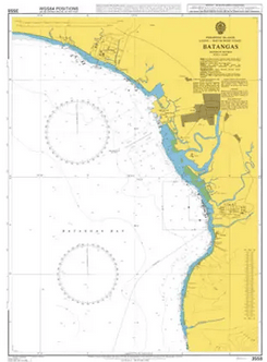 British Admiralty Nautical Chart 3558: Batangas