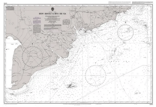 British Admiralty Nautical Chart 3986: South China Sea, Vietnam - South Coast, Hon Khoai to Mui Ke Ga