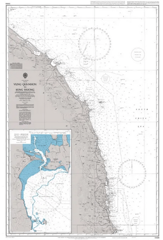 British Admiralty Nautical Chart 3988: South China Sea - Vietnam - East Coast, Quy Nhon to Song Huong